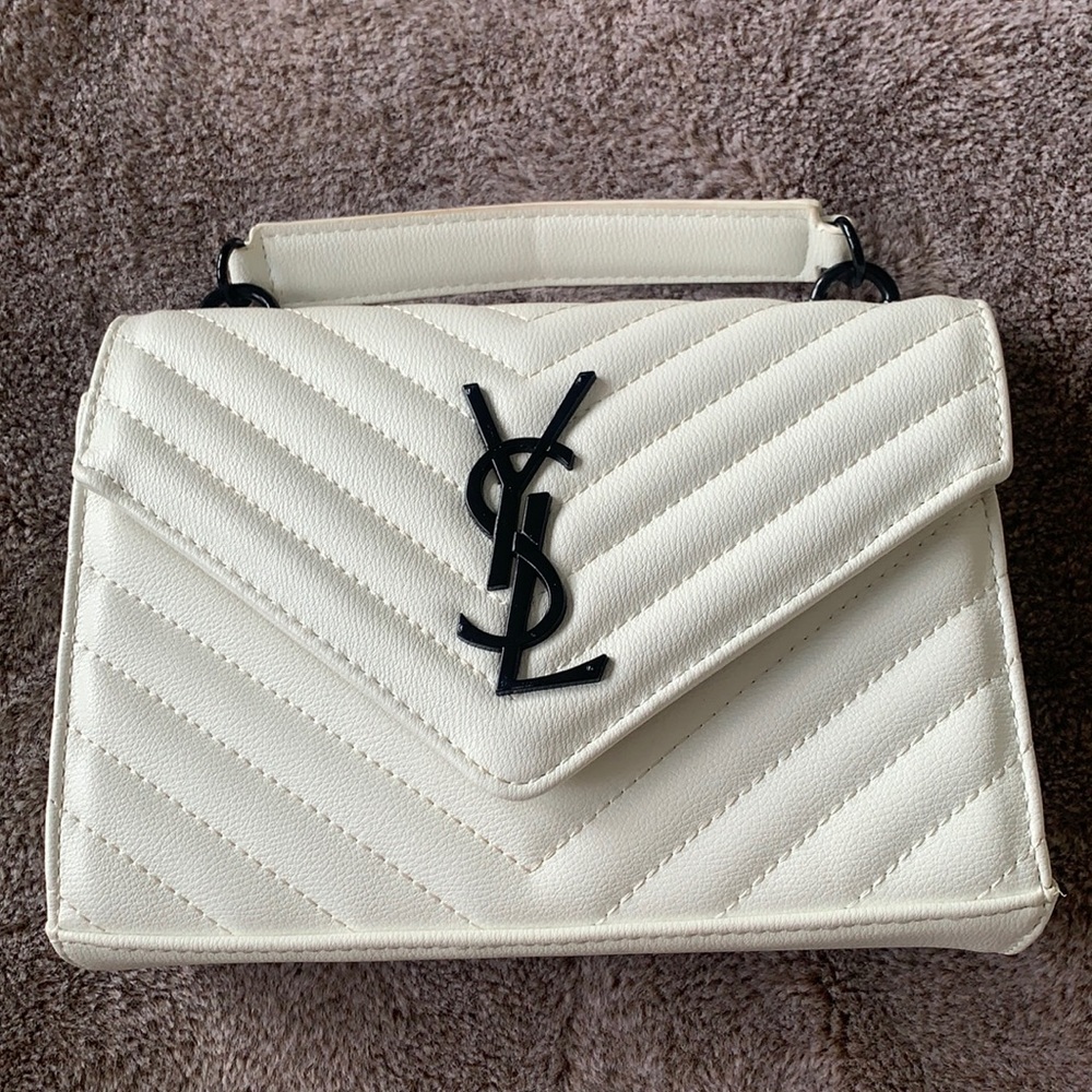 White purse